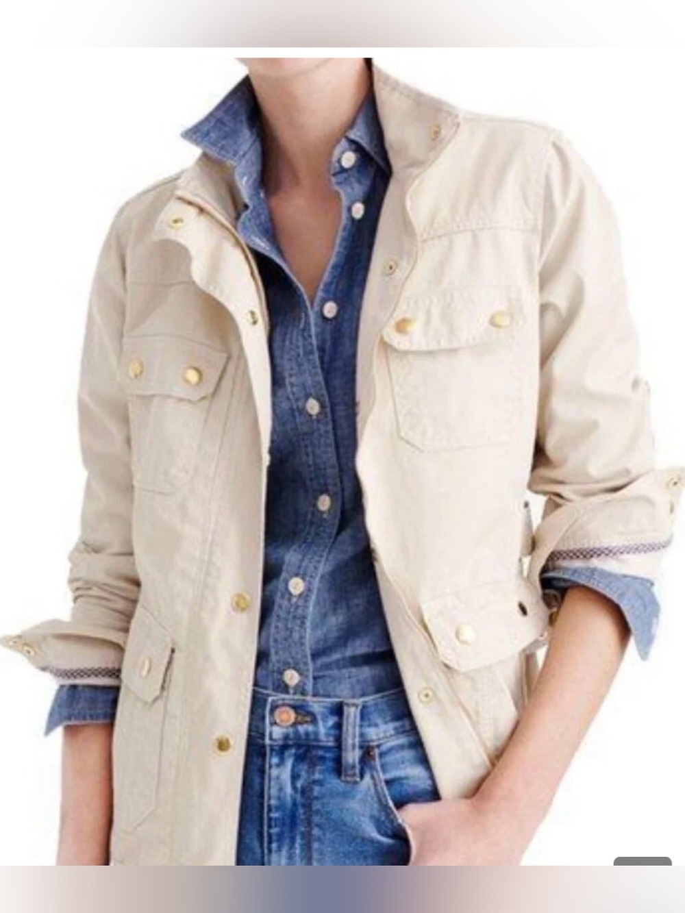 Classic Women’s Field Jacket in Cream